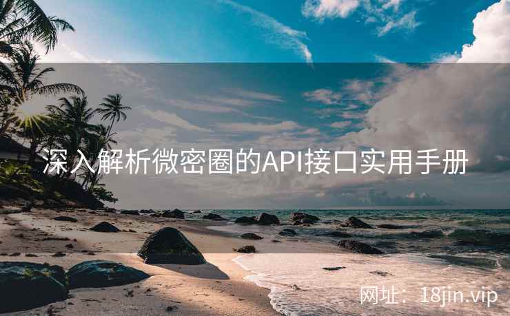 深入解析微密圈的API接口实用手册